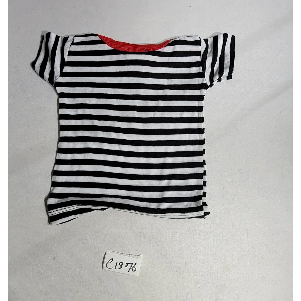 CBGB OMFUG Infant Bodysuit 3-6M Black White Striped Punk Rock Music Band Tee